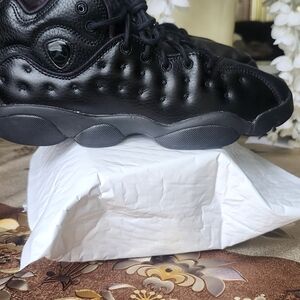 Jordan Black Textured Sneakers